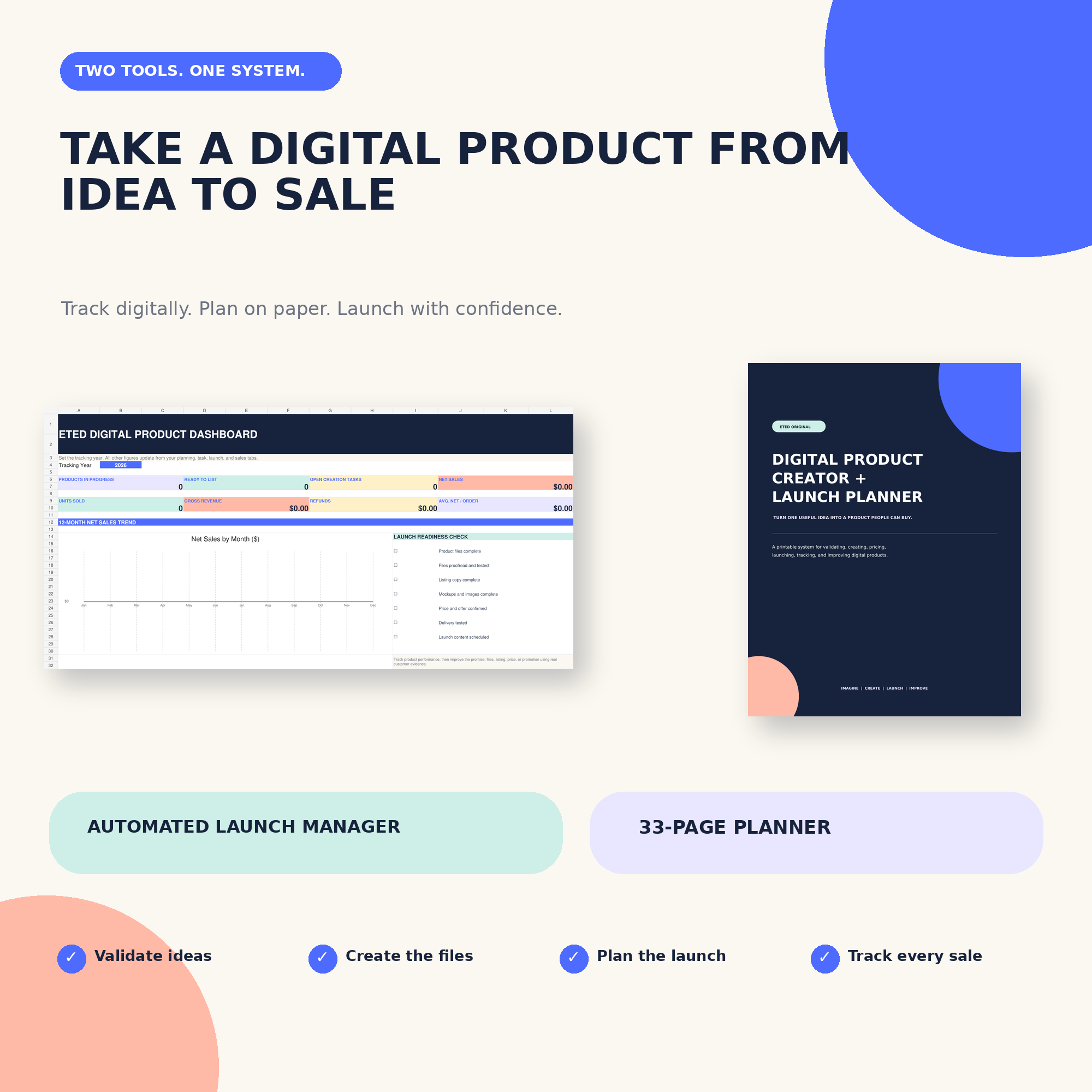 ETED Digital Product Creator + Launch Manager Bundle