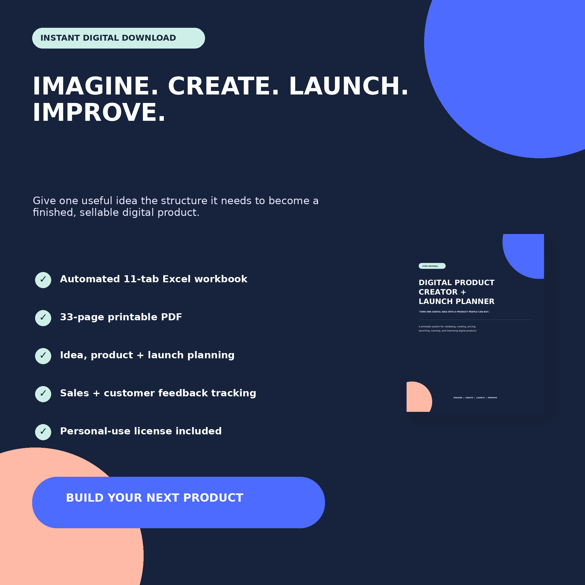 ETED Digital Product Creator + Launch Manager Bundle