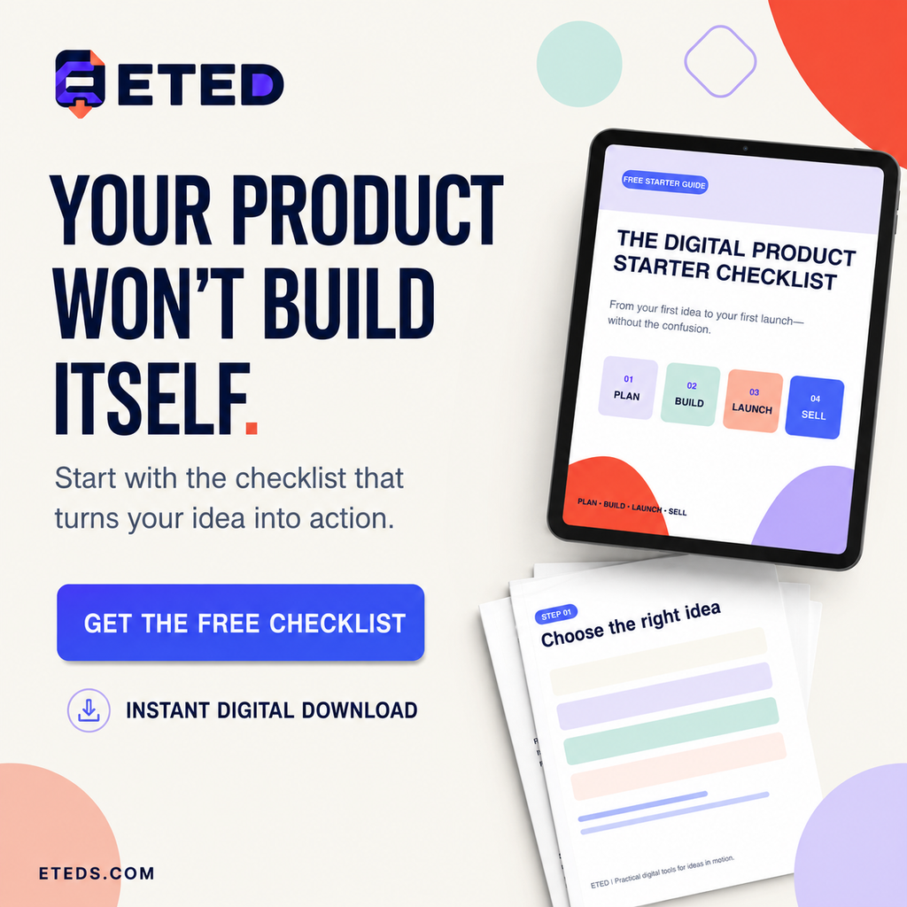 FREEBIE: Digital Product Checklist